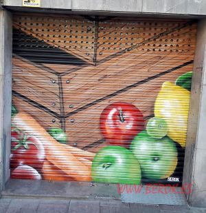 Graffiti Persiana Frutas 300x100000